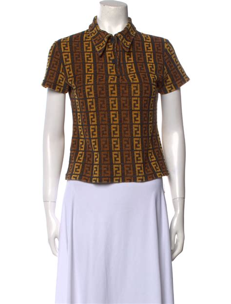 fendi button up shirt womens|Fendi shirts.